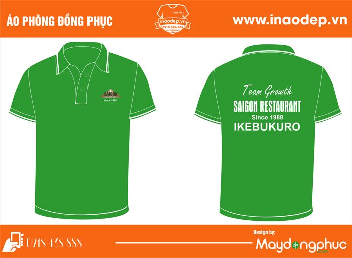 Áo phông Team Growth Saigon Restaurant | Ao phong dong phuc
