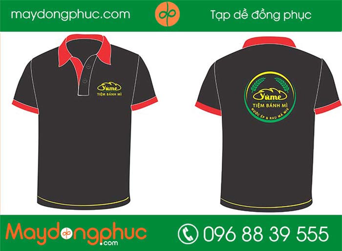 Áo phông tiệm bánh mì yume | ao phong dong phuc