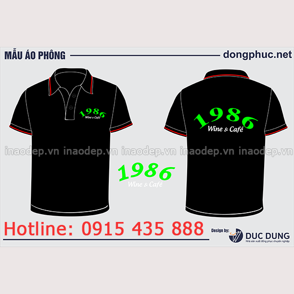  áo quán Wine cafe 1986 | In ao nha hang