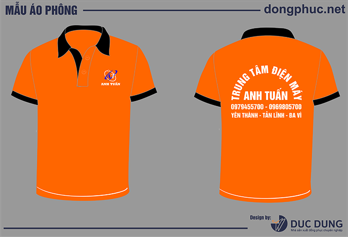 In áo trung tâm điện máy Anh Tuấn | In ao cong ty
