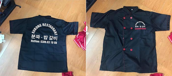 Đồng phục nhà hàng Subong | Dong phuc nha hang