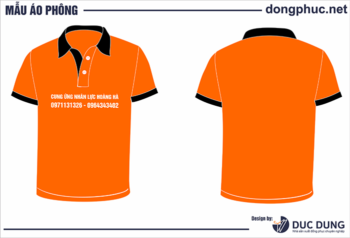 In áo công ty cung ứng nhân lực Hoàng Hà | In ao cong ty