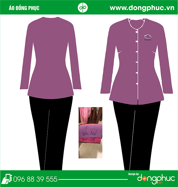 In áo đồng phục nhà hàng Tràng An | In ao nha hang