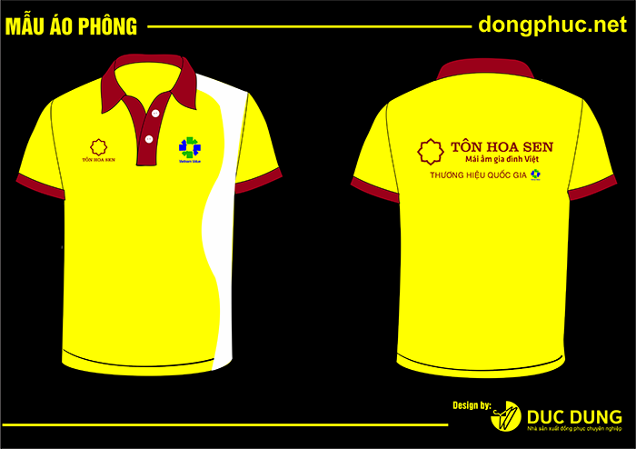 In áo phông Công ty Tôn Hoa Sen | In ao cong ty