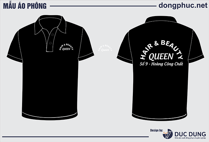 In áo phông quán Hair&Beauty Queen | In ao nha hang