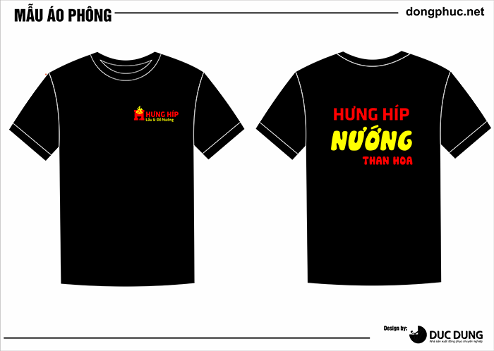 In áo quán nướng Hưng Híp | In ao cong ty