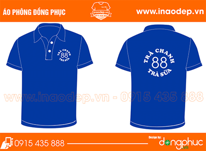 In áo quán trà chanh 88 | In ao cong ty