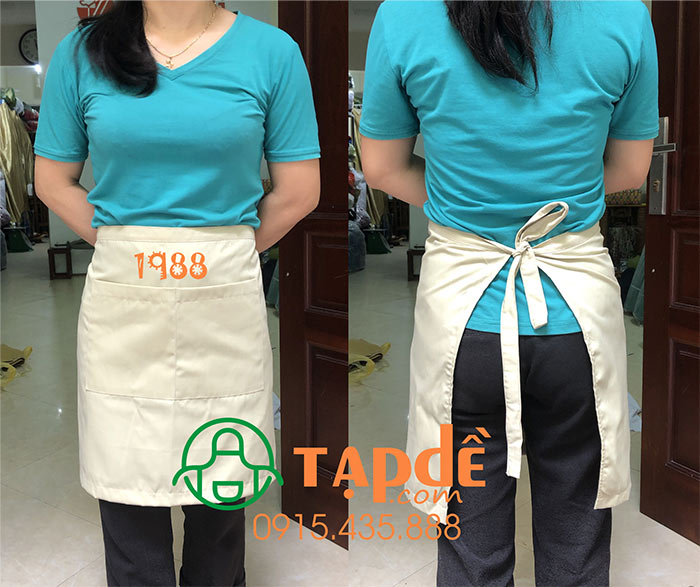 In tạp dề quán 1988 | In tap de dong phuc