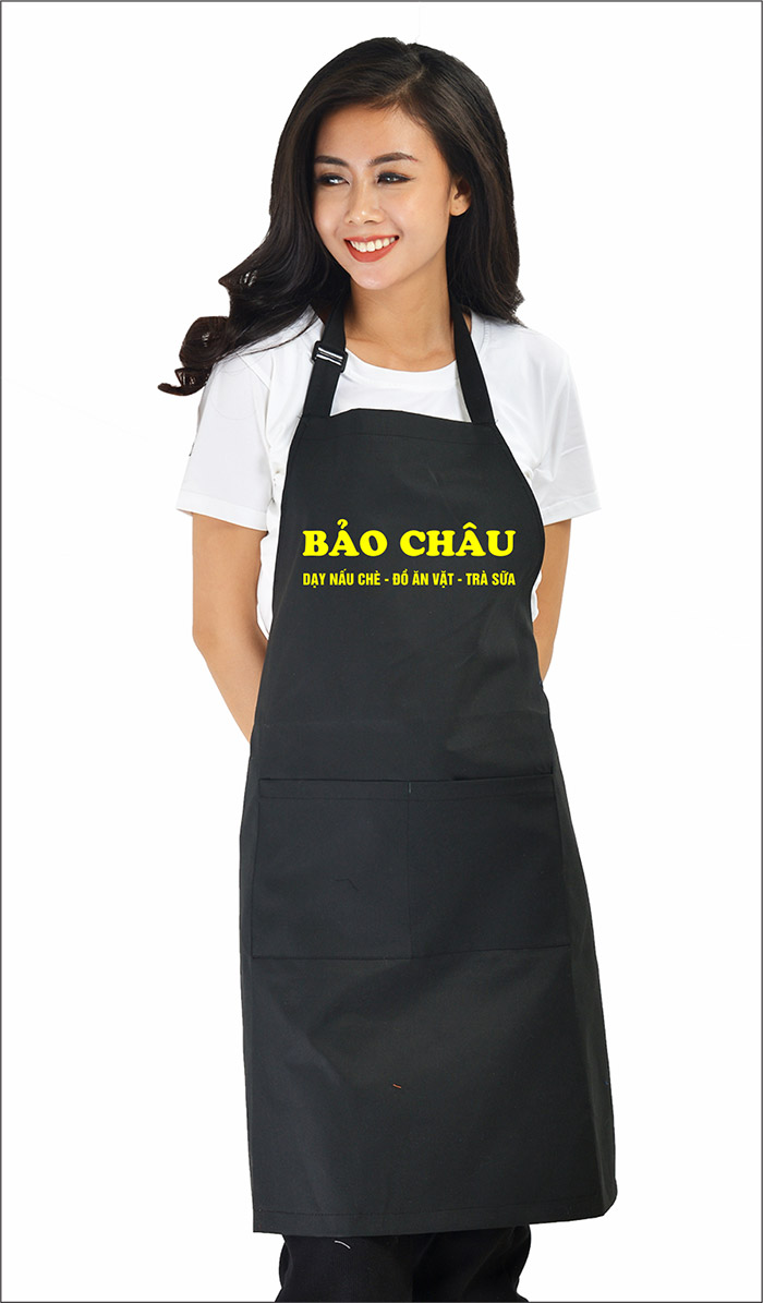 In tạp dề cửa hàng Bảo Châu | In tap de