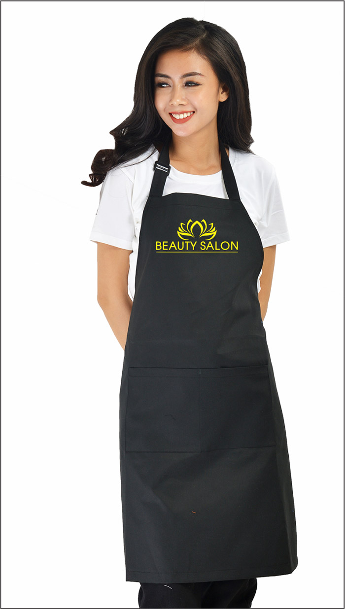 In tạp dề cửa hàng Beauty Salon | In tap de