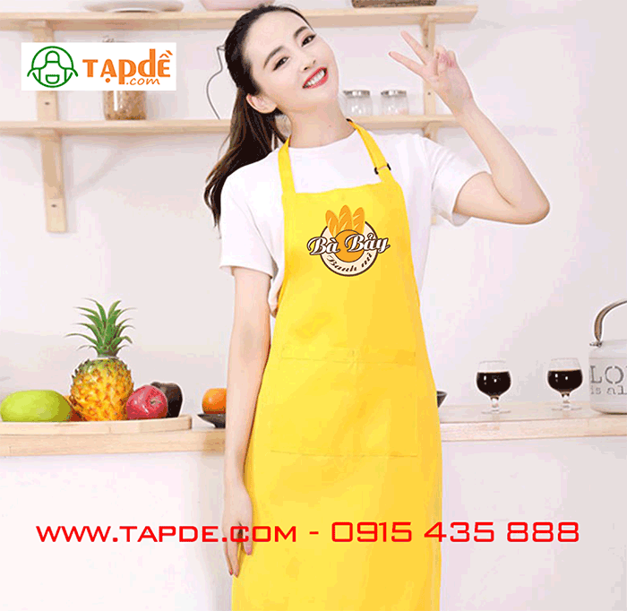 Tạp dề quán bánh mì Bà bảy | Tap de dong phuc