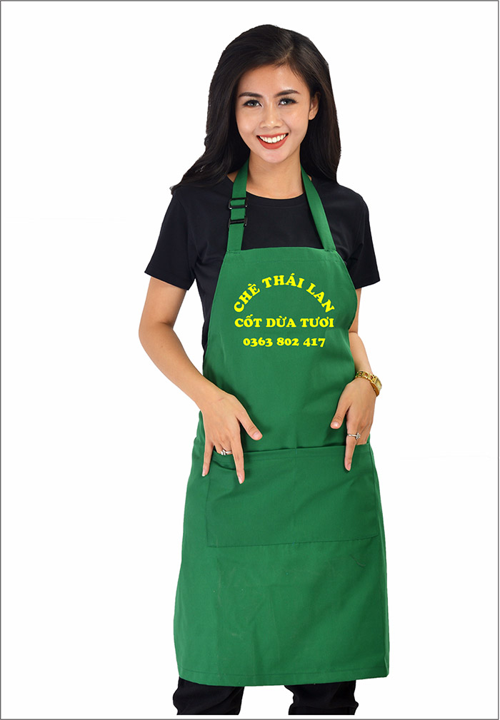 In tạp dề quán chè thái lan | In tap de