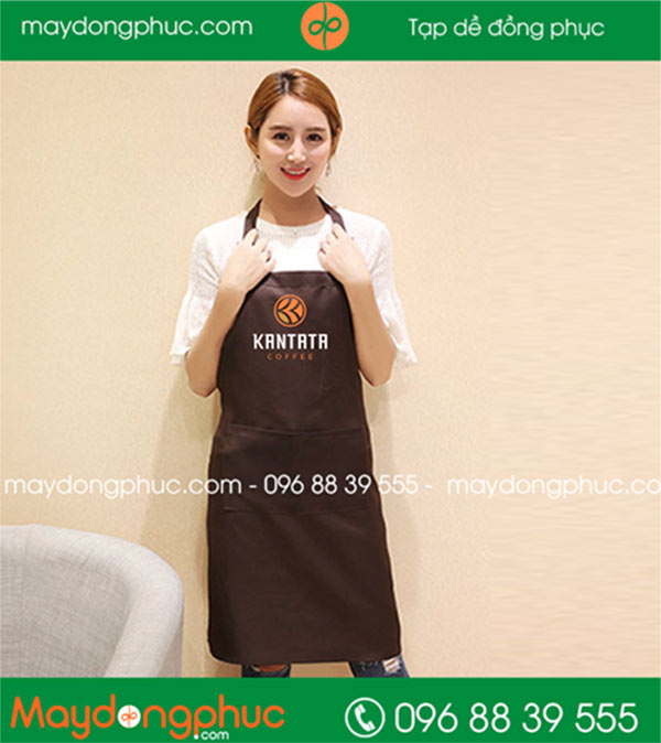 In tạp dề quán Kantata Coffee | In tap de dong phuc