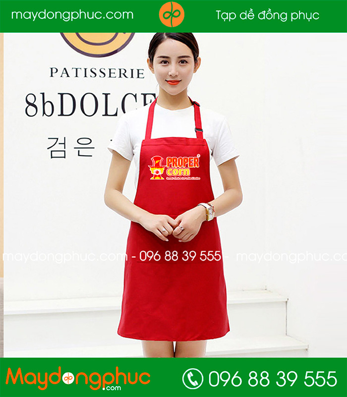 Tạp dề Quán Proper Corn | Tap de dong phuc