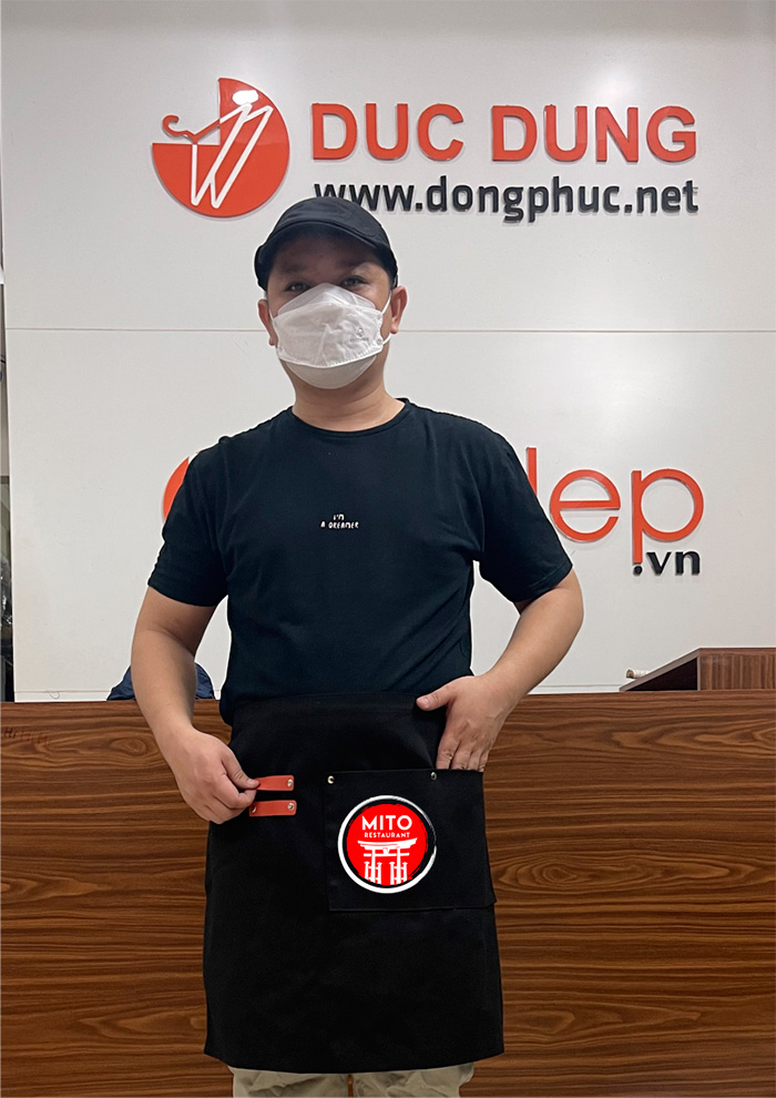 Tạp dề dáng ngắn Nhà hàng MITO | Tap de dong phuc
