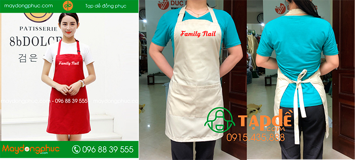 Tạp dề Family Nail | Tap de dong phuc