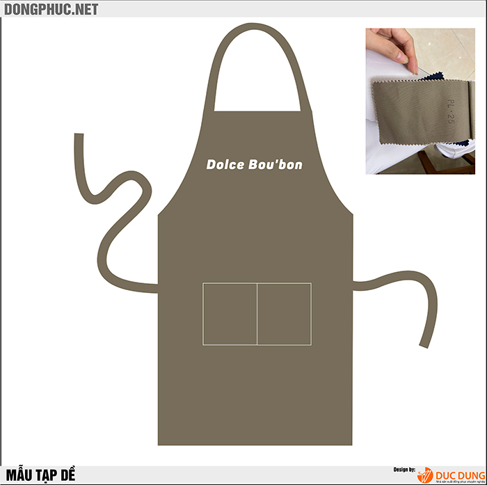 Tạp dề Quán Dolce Boubon | Tap de dong phuc