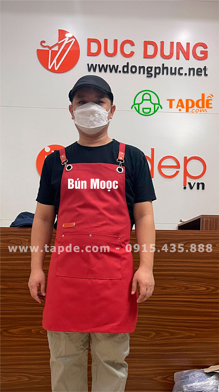 Tạp dề Quán Bún Mọoc | Tap de dong phuc