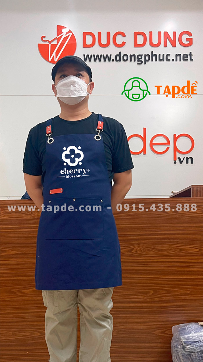 Tạp dề Quán Cherry Blossom | Tap de dong phuc