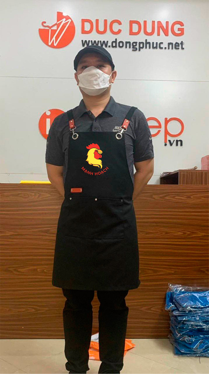 Tạp dề Quán Gà Mạnh Hoạch | Tap de dong phuc