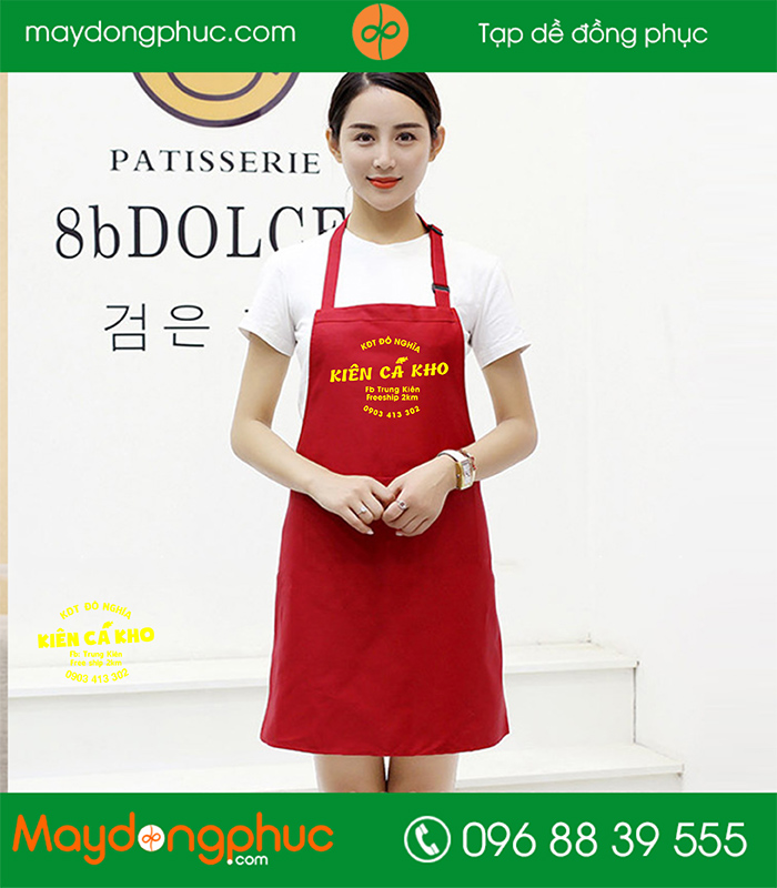 Tạp dề Quán Kiên Cá Kho | Tap de dong phuc
