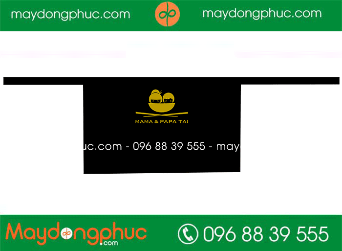 Tạp dề dáng ngắn Quán Mama & Papa Tai | Tap de dong phuc