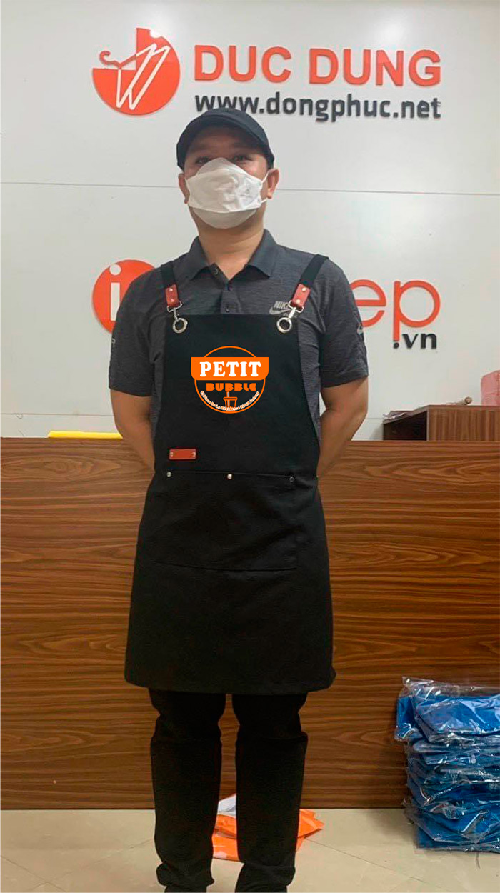 Tạp dề Quán Petit Bubble | Tap de dong phuc