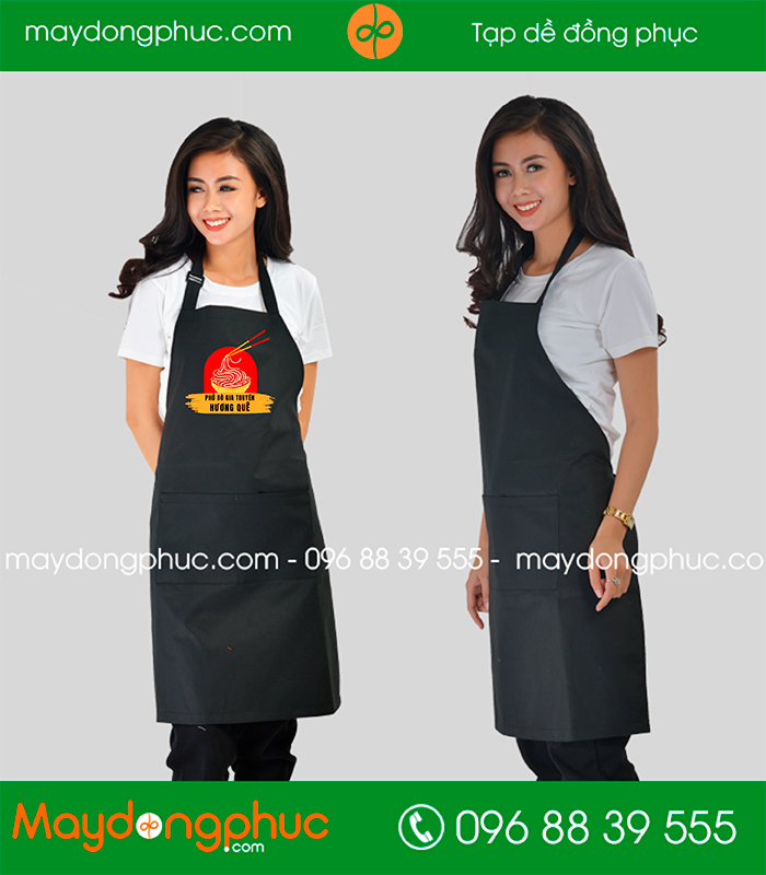 Tạp dề Quán Phở bò gia truyền Hương Quê | Tap de dong phuc
