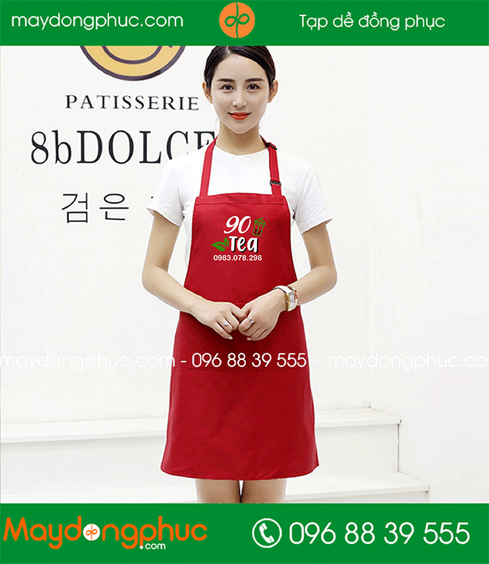 Tạp dề Quán trà 900 | Tap de dong phuc