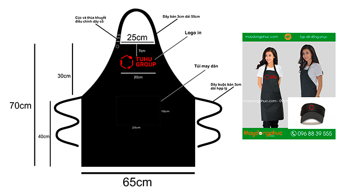 Tạp dề Quán Tuhu Group | Tap de dong phuc