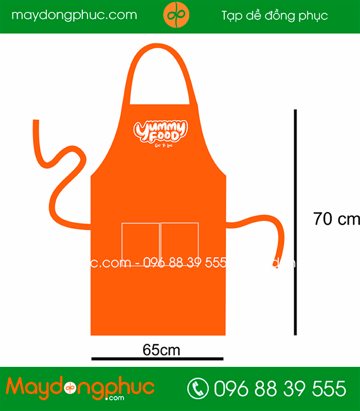 Tạp dề Quán Yummy Food | Tap de dong phuc