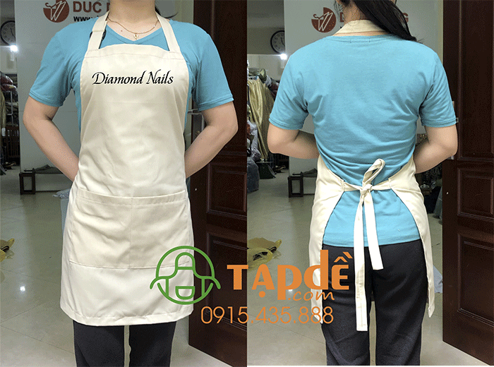 Tạp dề Tiệm Diamond Nails | Tap de dong phuc
