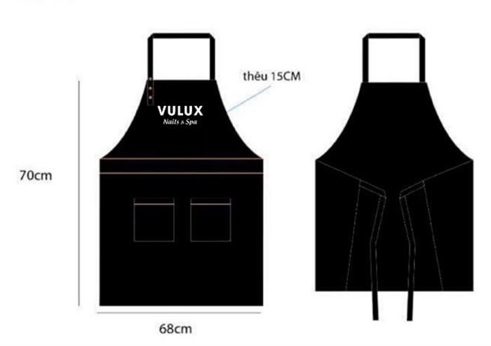 Tạp dề Tiệm Vulux Nails & Spa | Tap de dong phuc