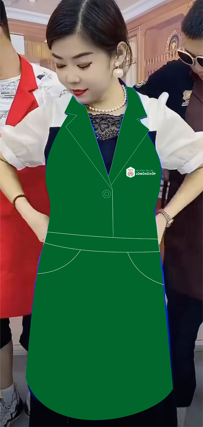 Tạp dề Trường Hệ thống liên cấp Lômônôxốp | Tap de dong phuc