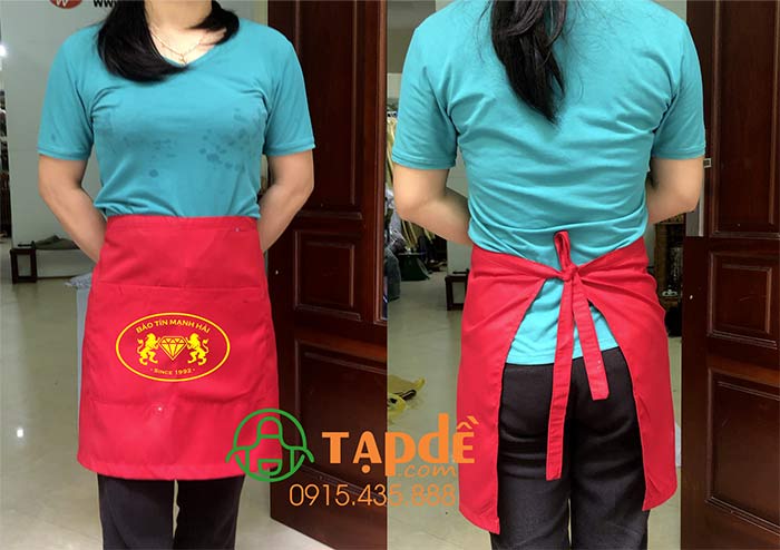 Tạp dề cửa hàng Bảo Tín Mạnh Hải | Tap de dong phuc