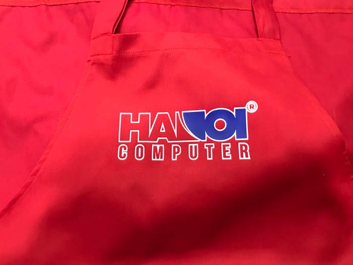 Tạp dề Cửa hàng Hà Nội Computer | Tap de dong phuc