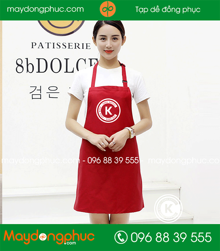 Tạp dề Quán K Coffee | In tap de dong phuc