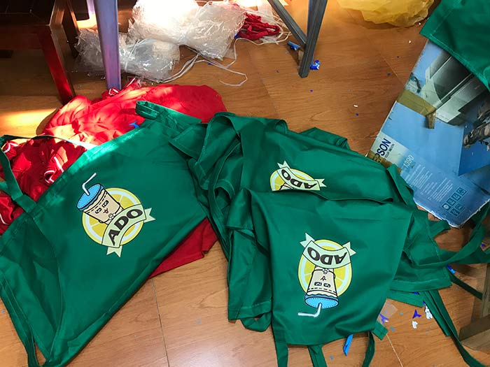 Tạp dề đồng phục Quán Ado | Tap de dong phuc