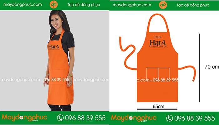 Tạp dề Quán Cafe Hạt A | Tap de dong phuc