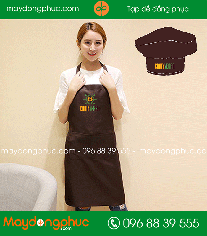 Tạp dề quán Cindy Vegan | tap de dong phuc