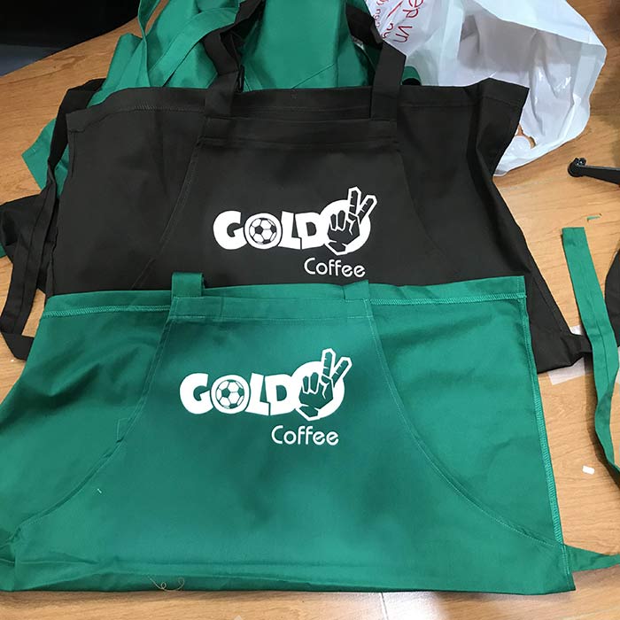 Tạp dề Quán Gold Coffee | Tap de dong phuc