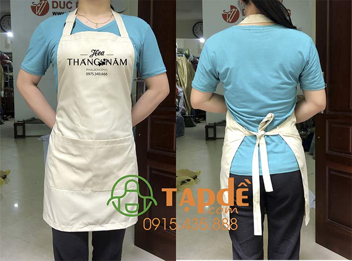 Tạp dề Quán Hoa Tháng Năm | Tap de dong phuc