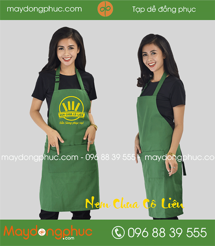 Tạp dề Quán nem chua Cô Liên | Tap de dong phuc