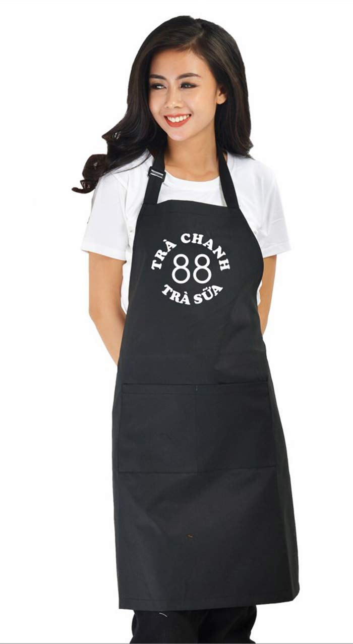 Tạp dề Quán trà chanh trà sữa 88 | Tap de dong phuc