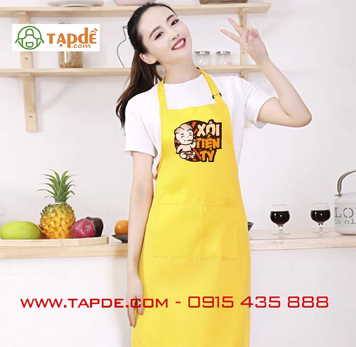 Tạp dề Quán Xôi tiền tỷ | Tap de dong phuc