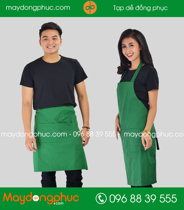 Tạp dề màu xanh lá | Tap de may san