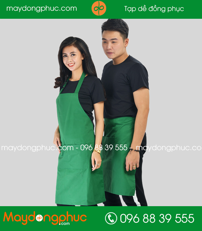 Tạp dề màu xanh lá | Tap de may san
