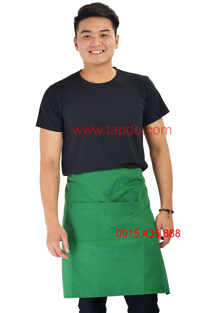 Tạp dề xanh lá - Vải kaki đẹp