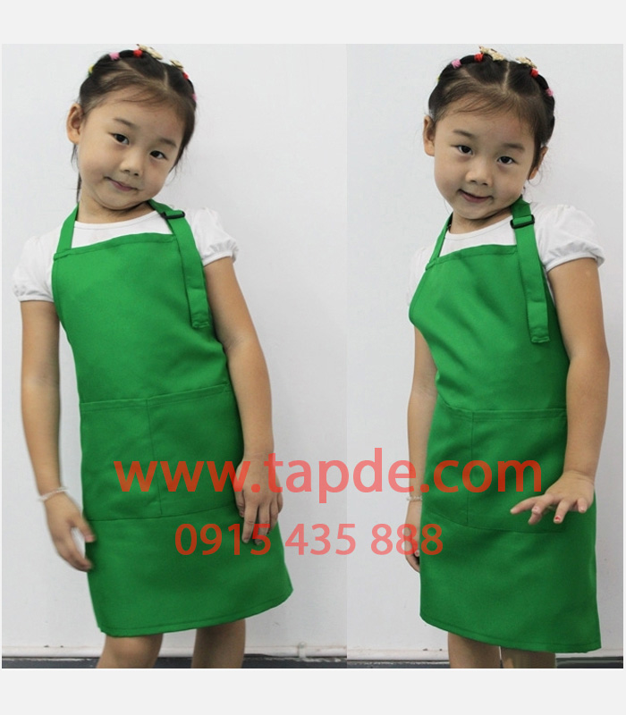 Tạp dề trẻ em màu xanh lá | Tap de tre em
