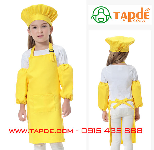 Tạp dề trẻ em màu vàng | Tap de tre em